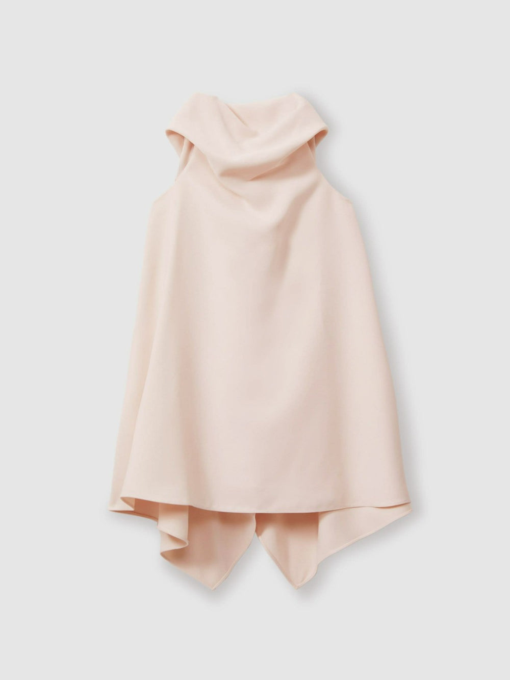 Reiss | 13-14 yrs High-Neck Drape Back Dress in Pink