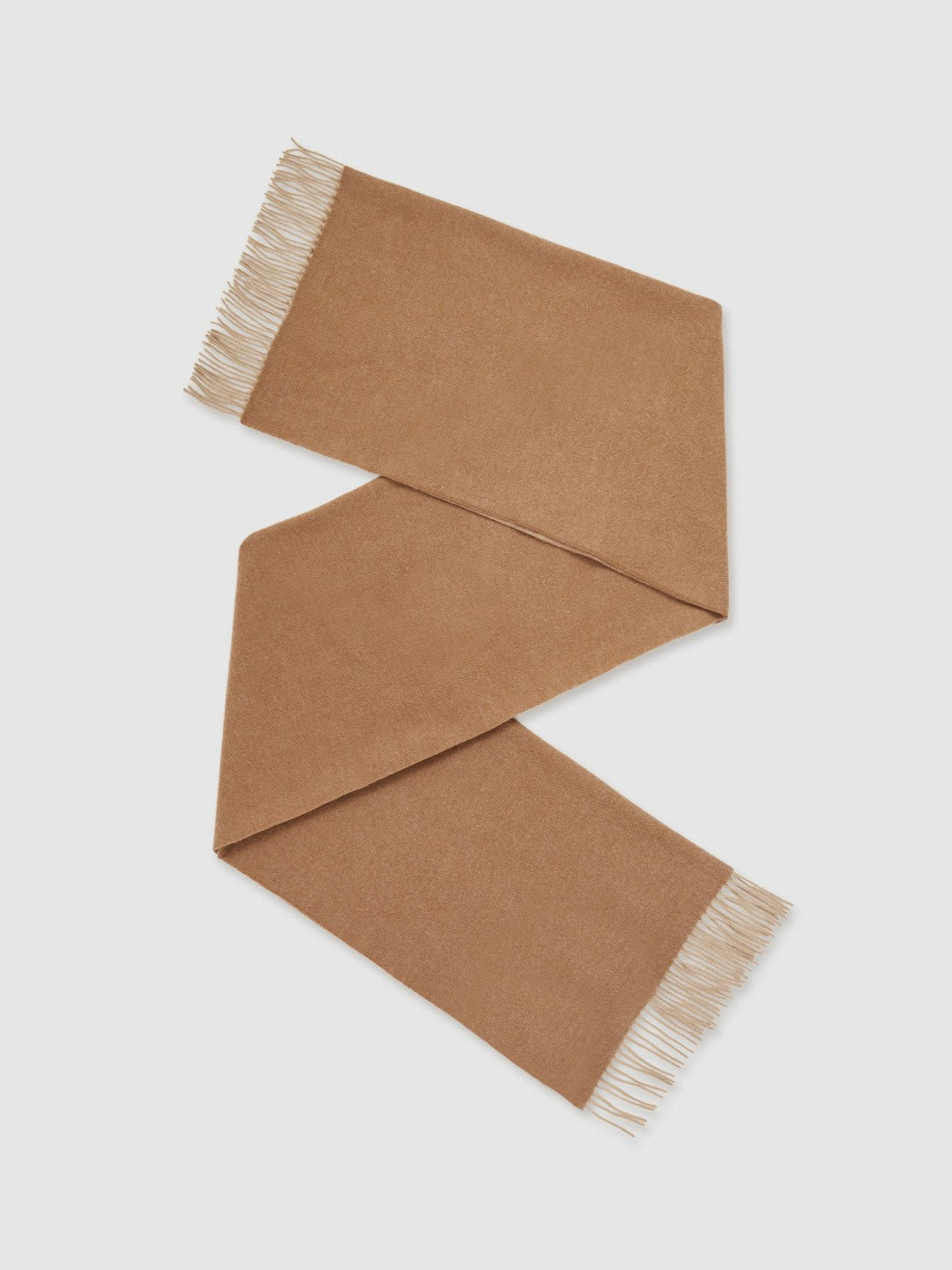Reiss | Wool-Cashmere Scarf in Biscuit