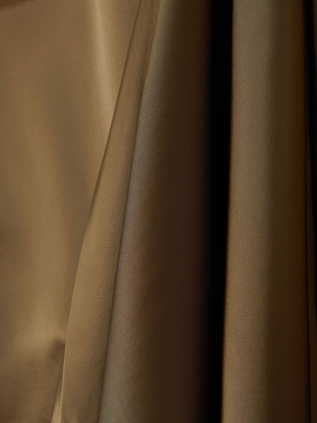 Reiss | Satin Short-Sleeve Midi Dress in Khaki