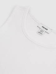 Reiss | 9-13 yrs Cotton Stretch Ribbed Vest 3 Pack in White