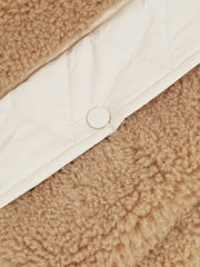Reiss | 9-13 yrs Reversible Quilted Borg Gilet in Brown