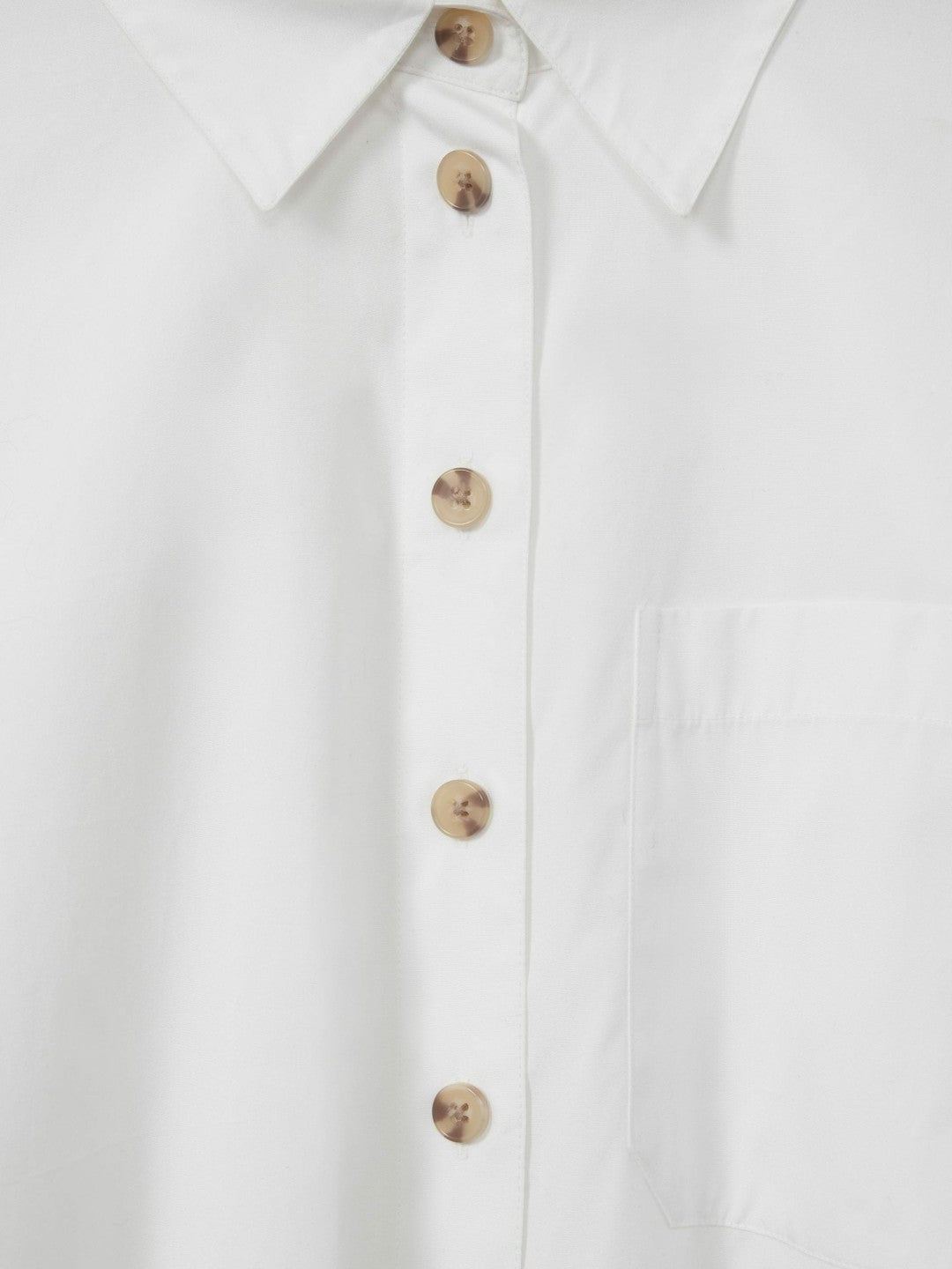 Reiss | Oversize Cotton Cropped Shirt in White