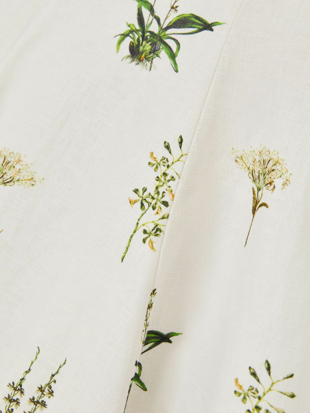 Reiss | 13-14 yrs  | NYBG Linen Floral Flared Dress in Ivory