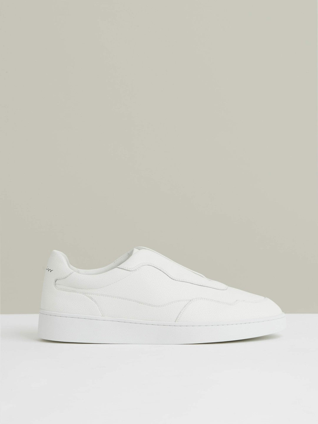 Reiss | Leather Elasticated-Lace Trainers in White