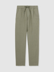 Reiss | Les Deux Drawstring Trousers in Green/Ivory