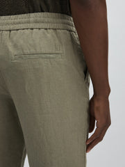 Reiss | Les Deux Drawstring Trousers in Green/Ivory