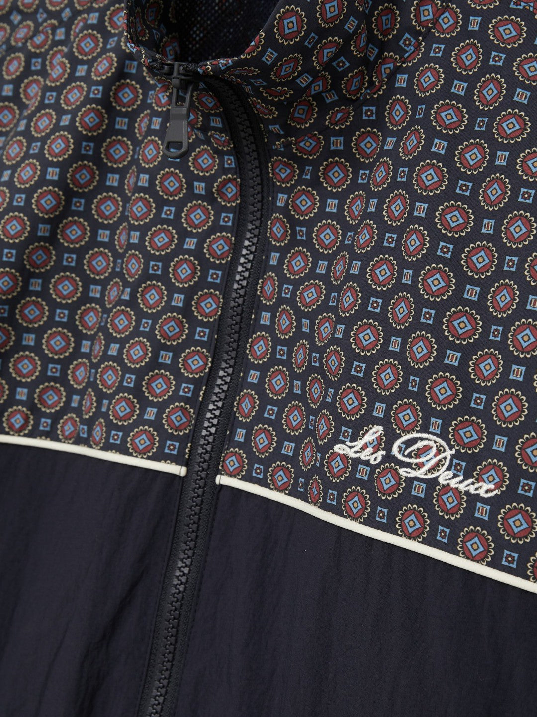 Reiss | Les Deux Printed Track Jacket in Dark Navy