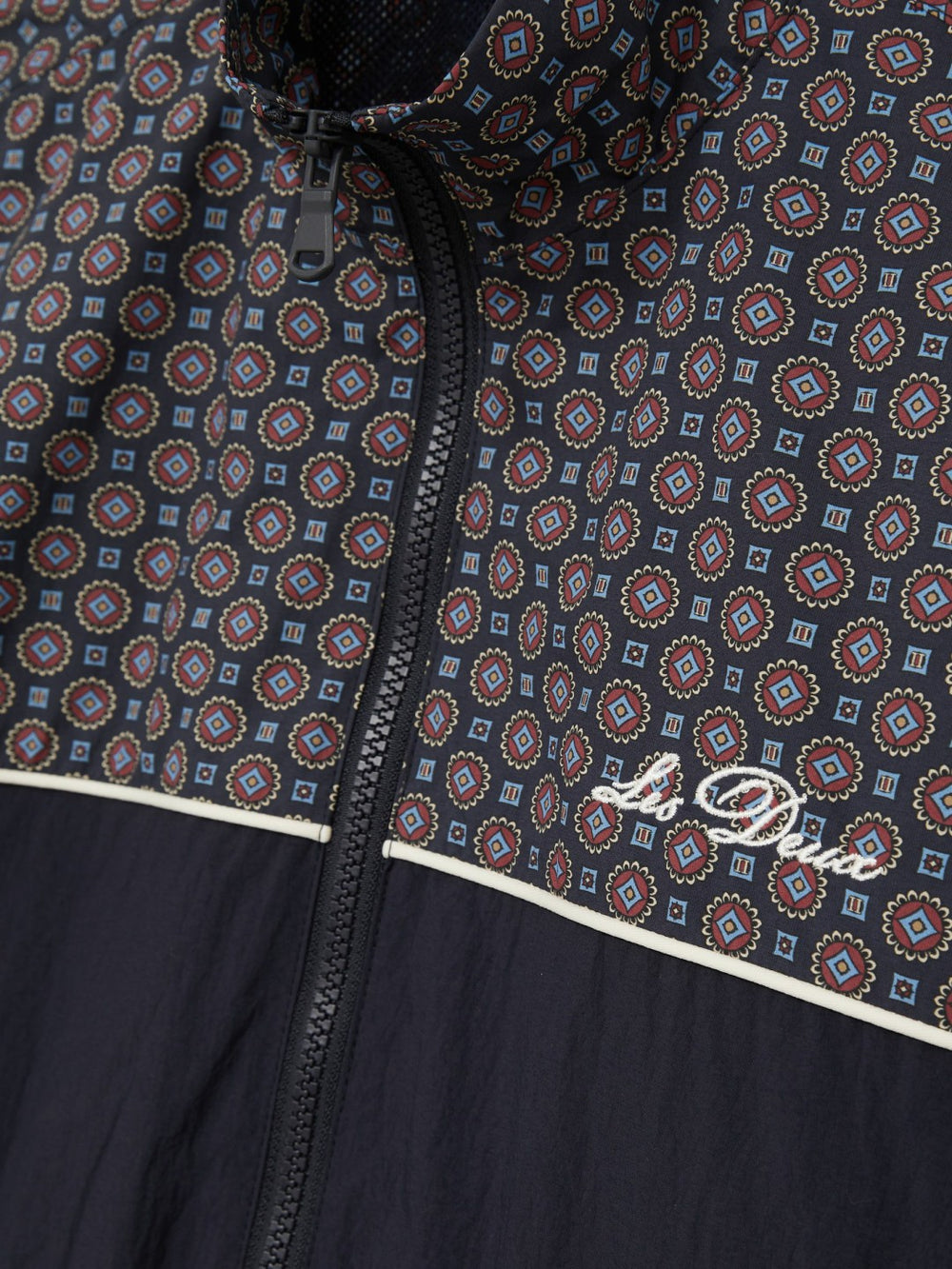 Reiss | Les Deux Printed Track Jacket in Dark Navy