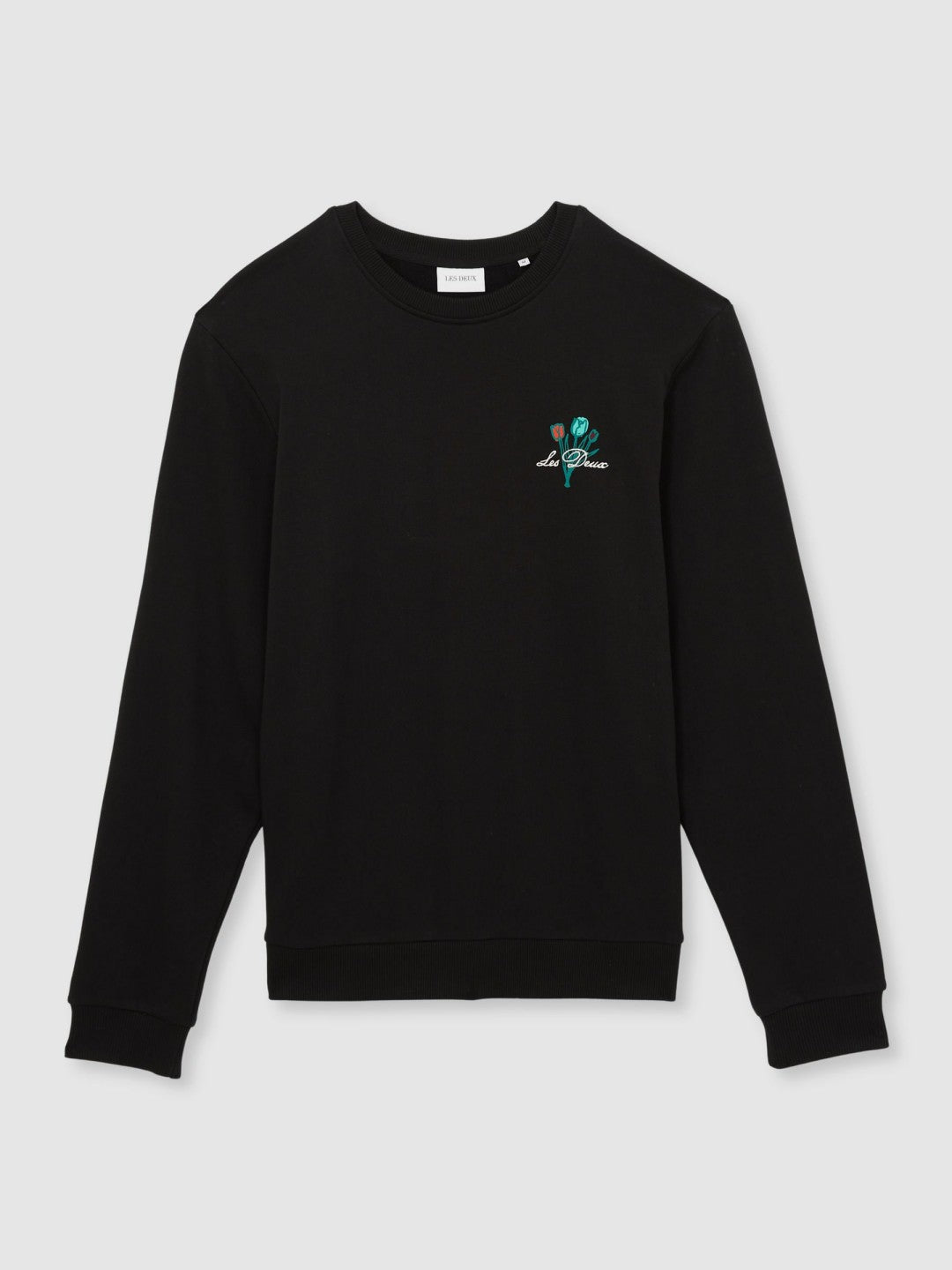 Reiss | Les Deux Cotton Café Sweatshirt in Black Print
