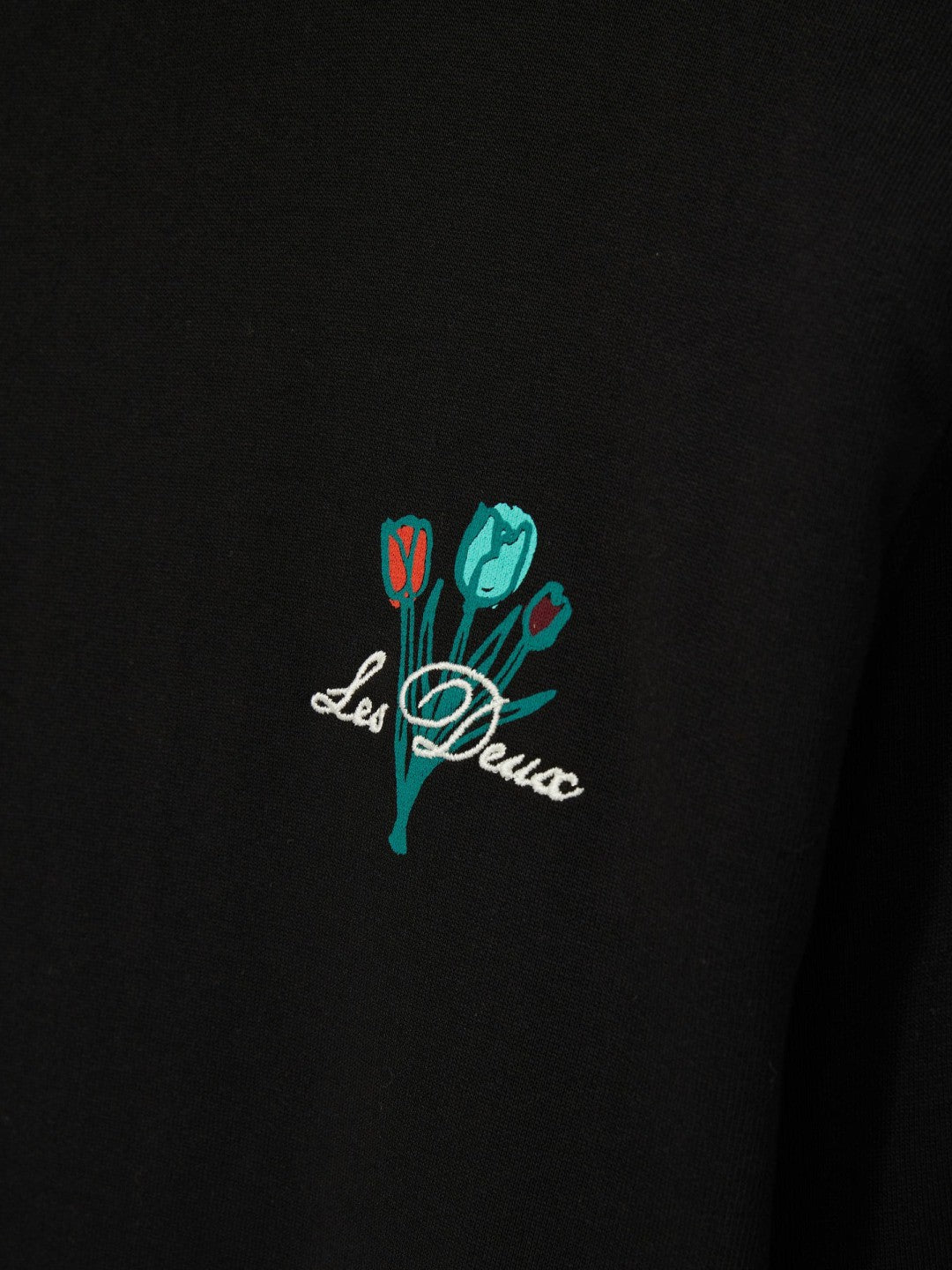 Reiss | Les Deux Cotton Café Sweatshirt in Black Print