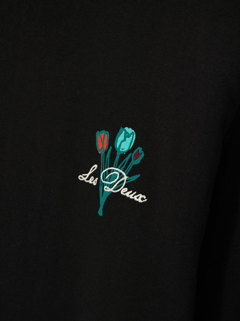Reiss | Les Deux Cotton Café Sweatshirt in Black Print