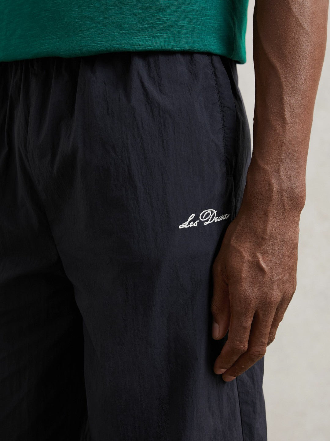 Reiss | Les Deux Technical Logo Joggers in Dark Navy
