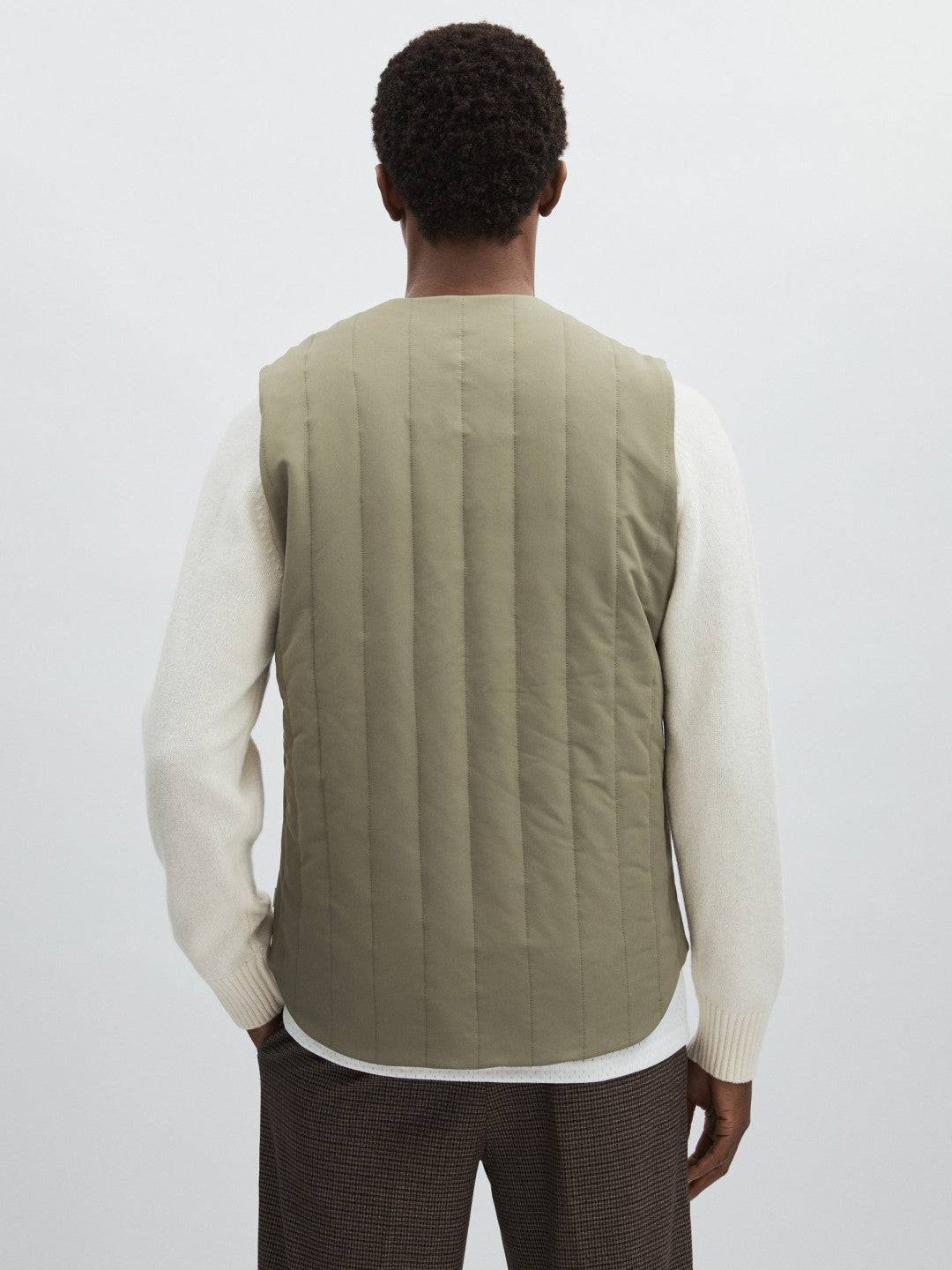 Reiss | Les Deux Quilted Technical Gilet in Green
