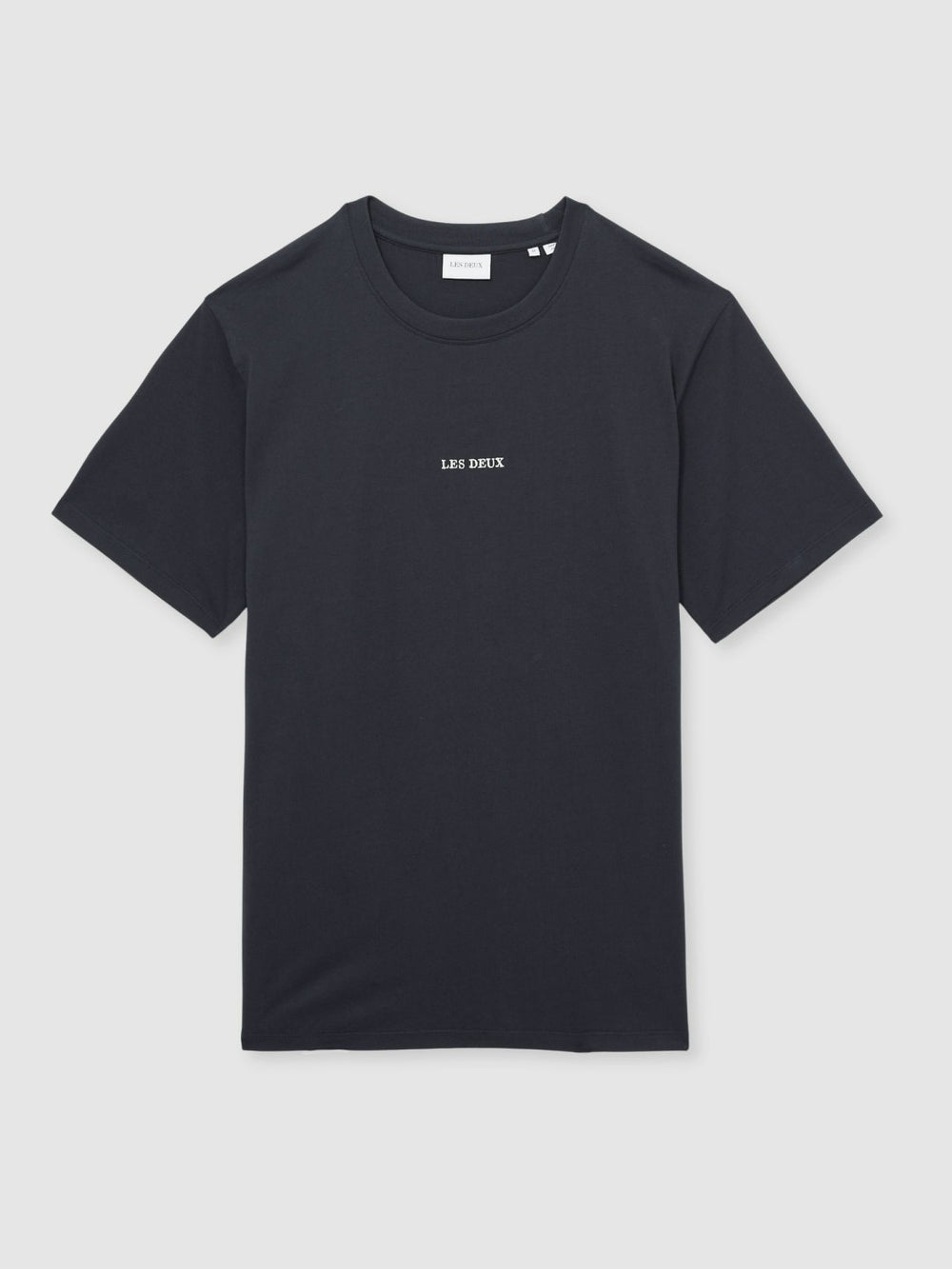 Reiss | Les Deux Cotton Logo T-Shirt in Navy Blue