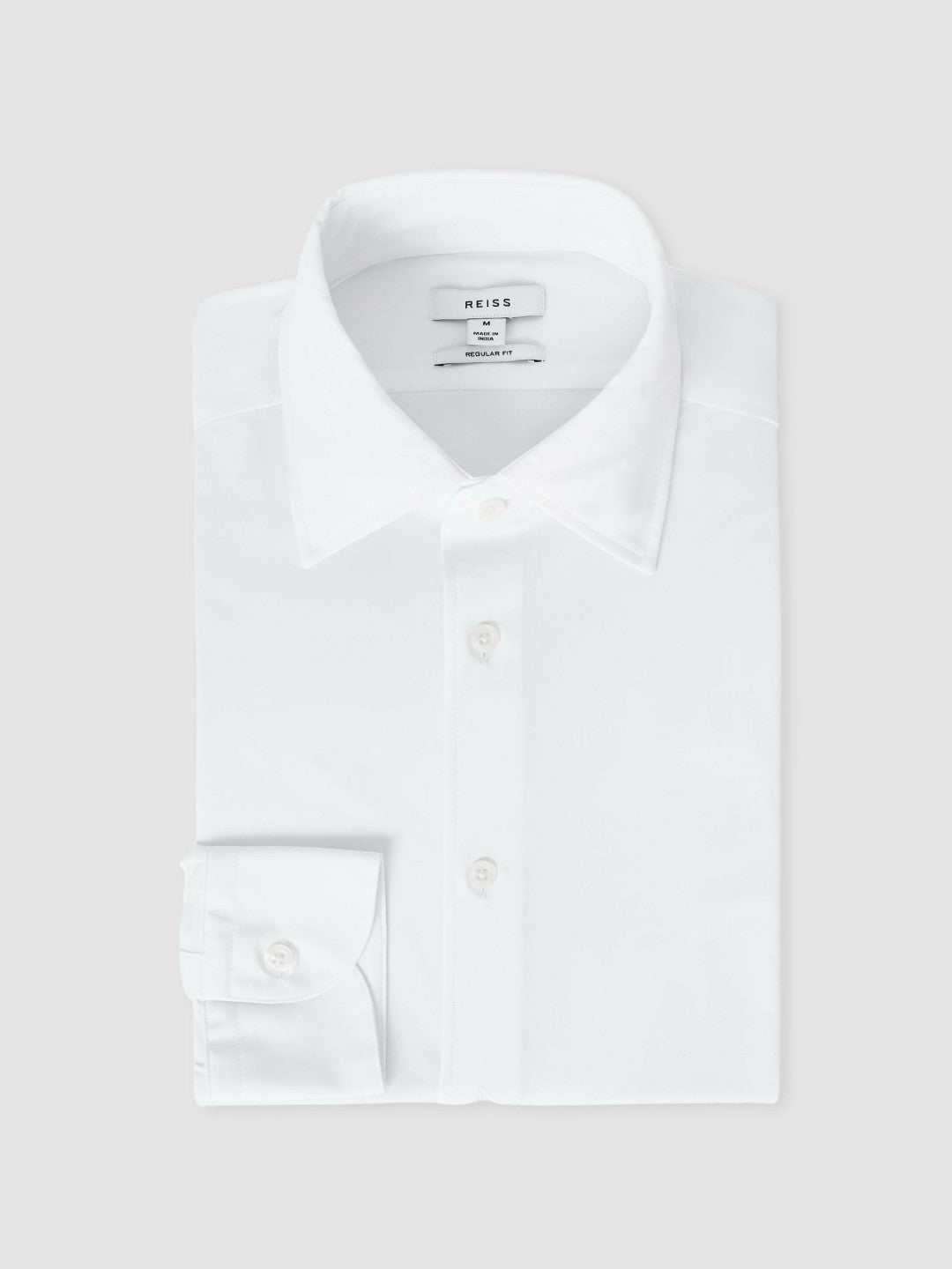 Reiss | Long-Sleeve Travel Shirt in White