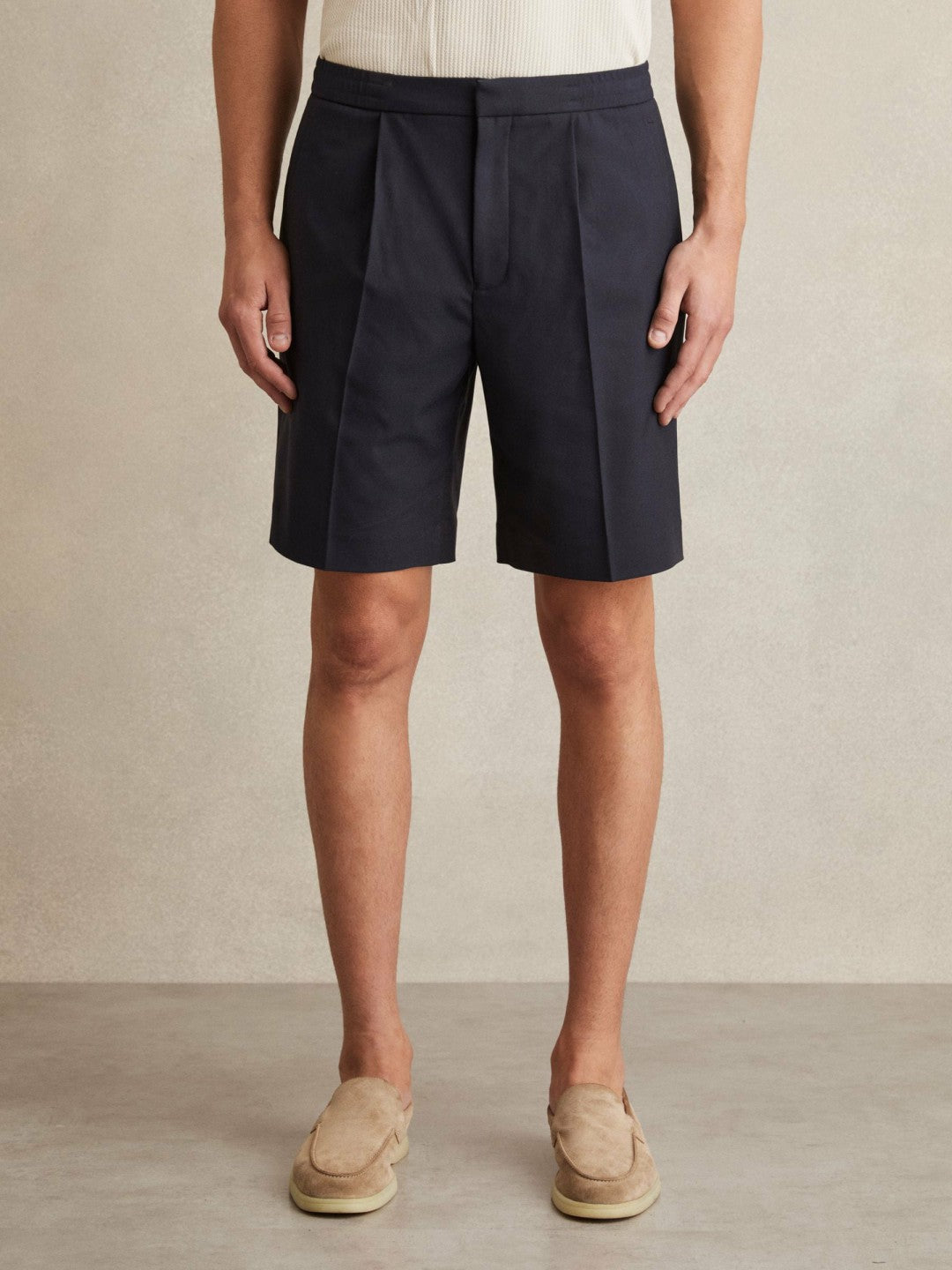 Reiss | Relaxed Drawstring Shorts in Navy
