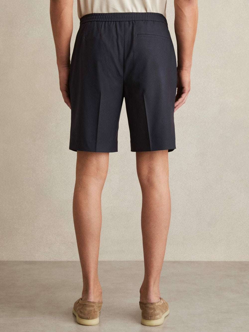 Reiss | Relaxed Drawstring Shorts in Navy