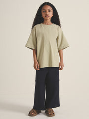 Reiss | 9-13 yrs  | Les 100 Ciels Oversize T-Shirt in Sage