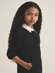 Reiss | 13-14 yrs  | Les 100 Ciels Polo Sweatshirt in Black