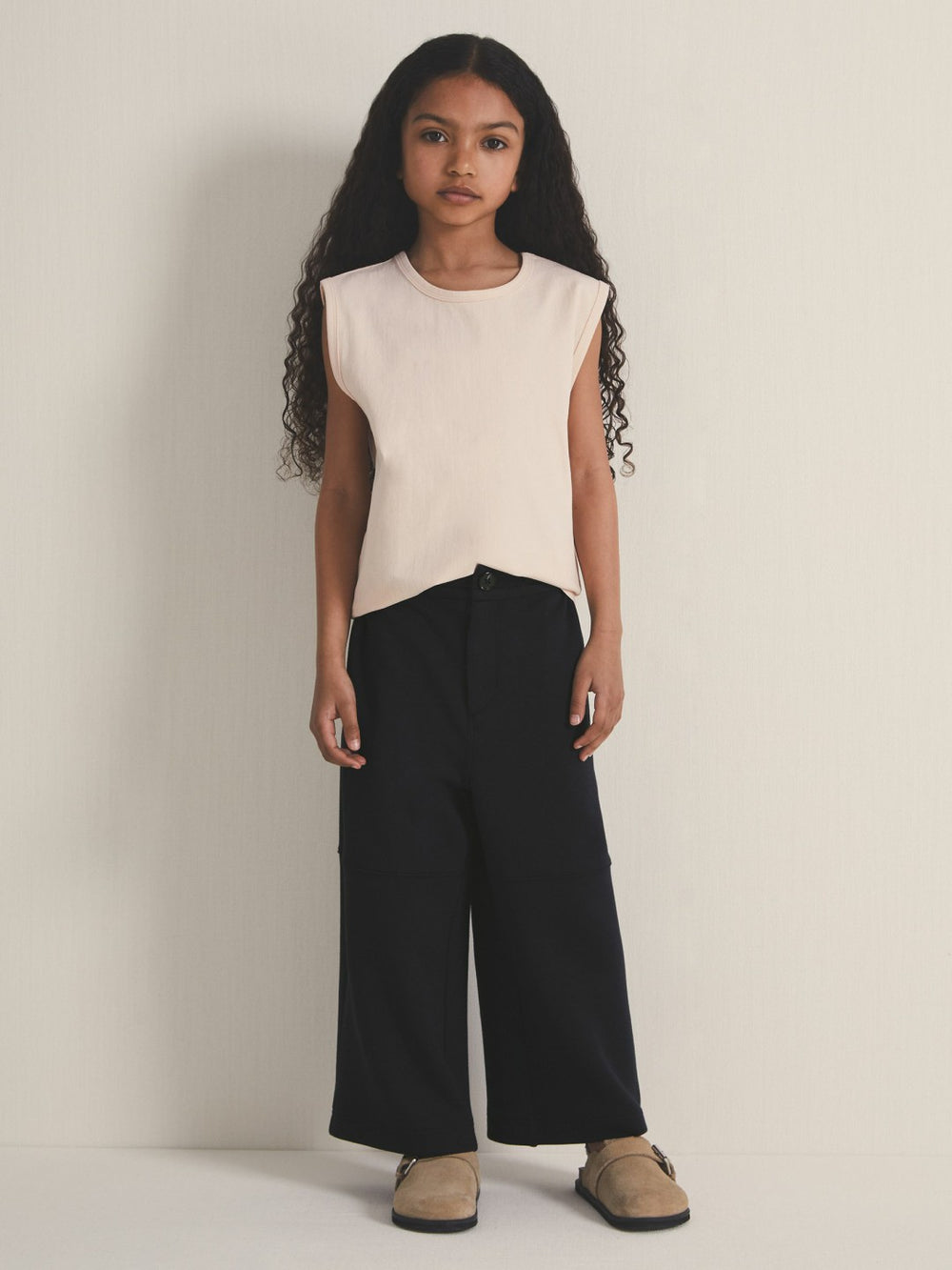 Reiss | 4-9 yrs  | Les 100 Ciels Wide-Leg Joggers in Navy