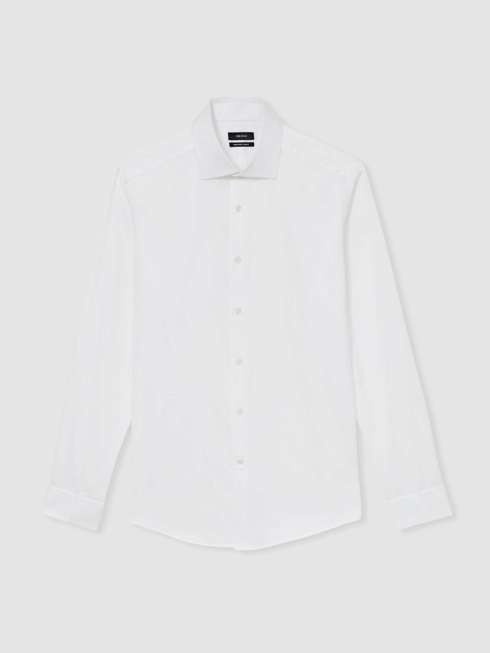 Reiss | Slim Fit Slim-Fit Cotton-Sateen Shirt in White