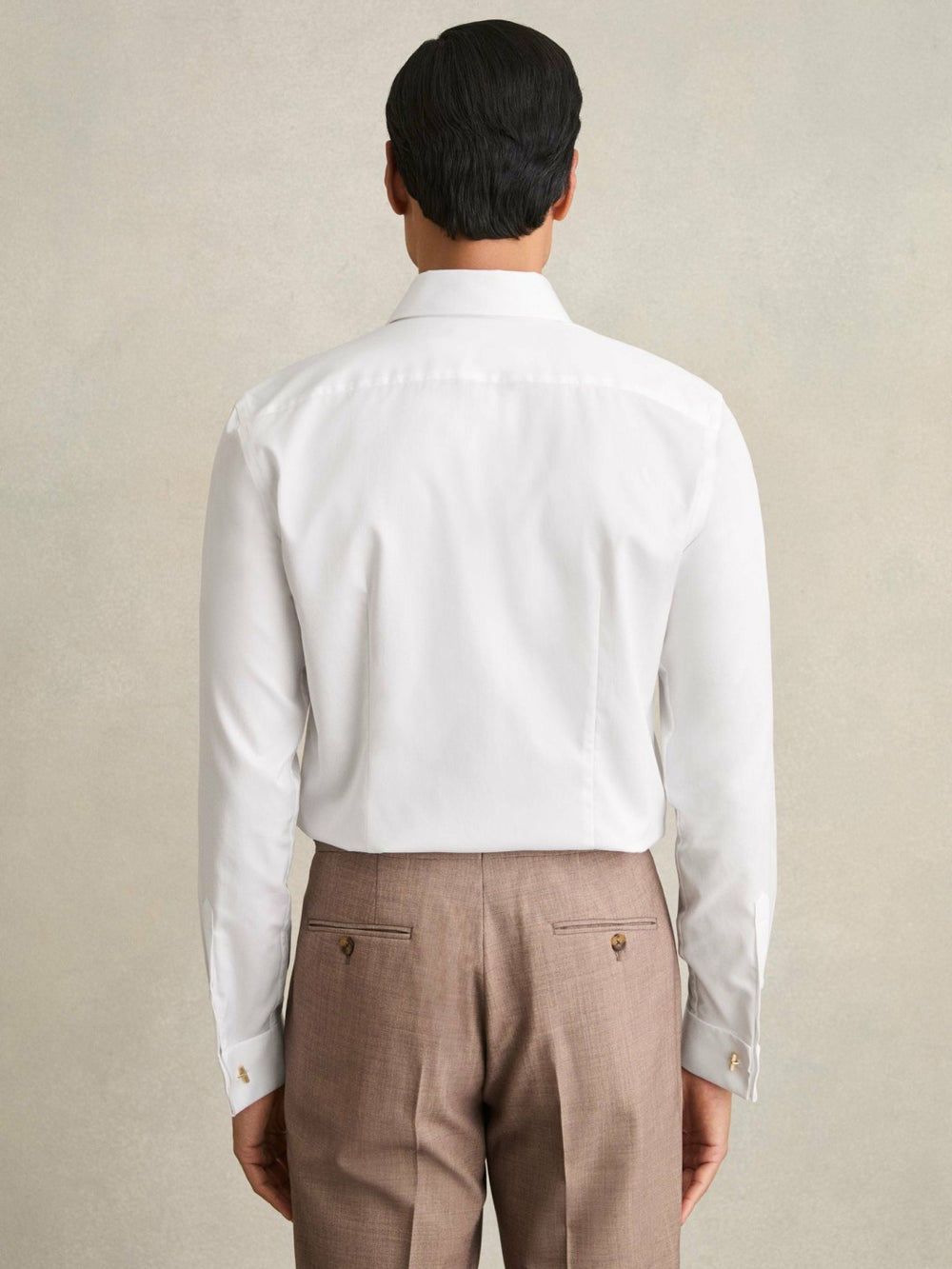 Reiss | Slim Fit Slim-Fit Cotton-Sateen Shirt in White