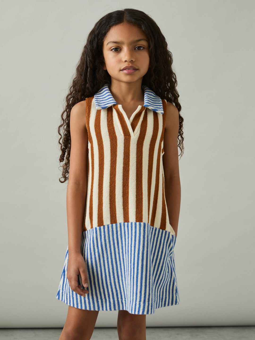 Reiss | 4-9 yrs Towelling Stripe Dress in Multi