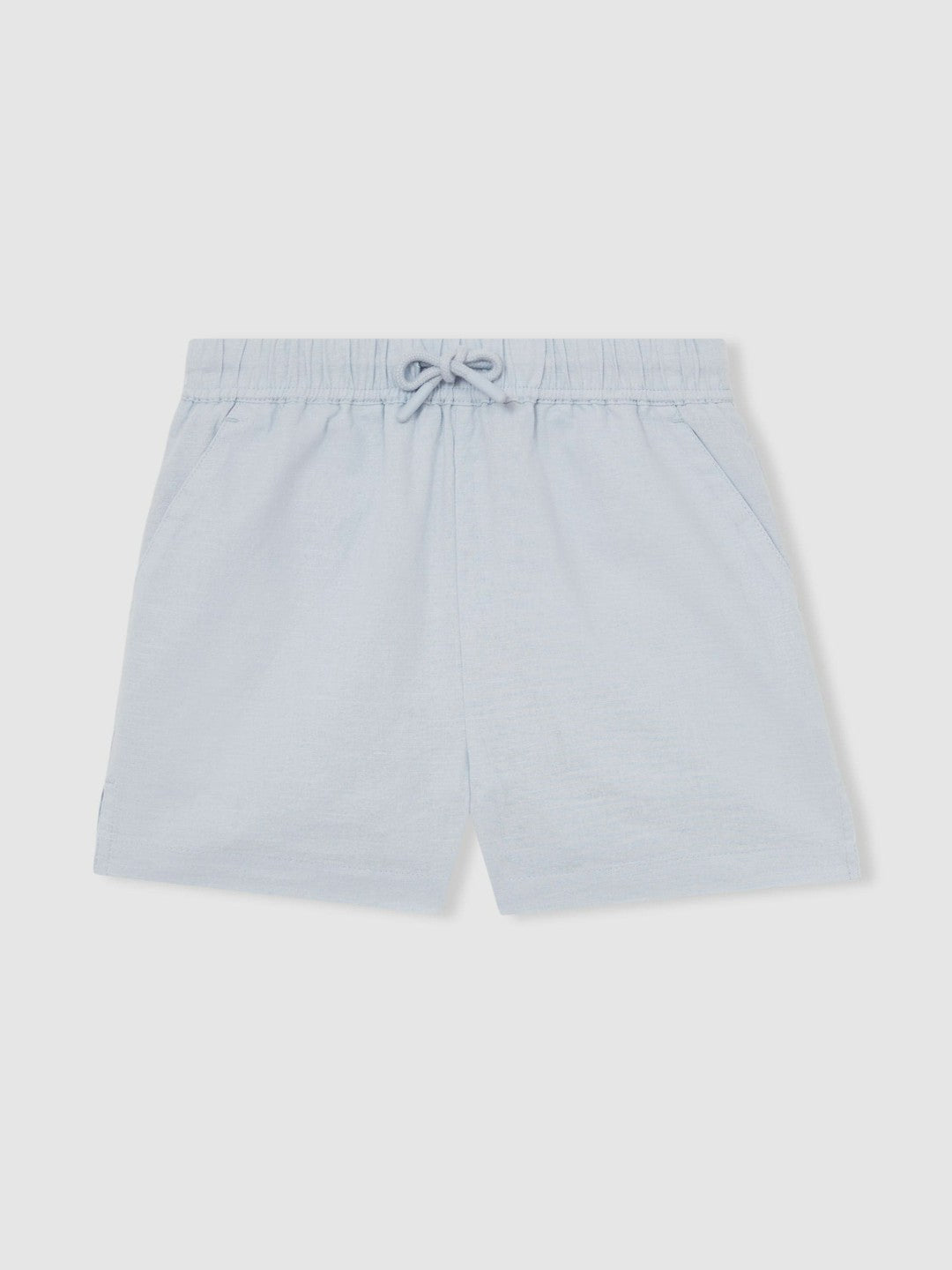 Reiss | 4-9 yrs Cotton-Linen Drawstring Shorts in Soft Blue