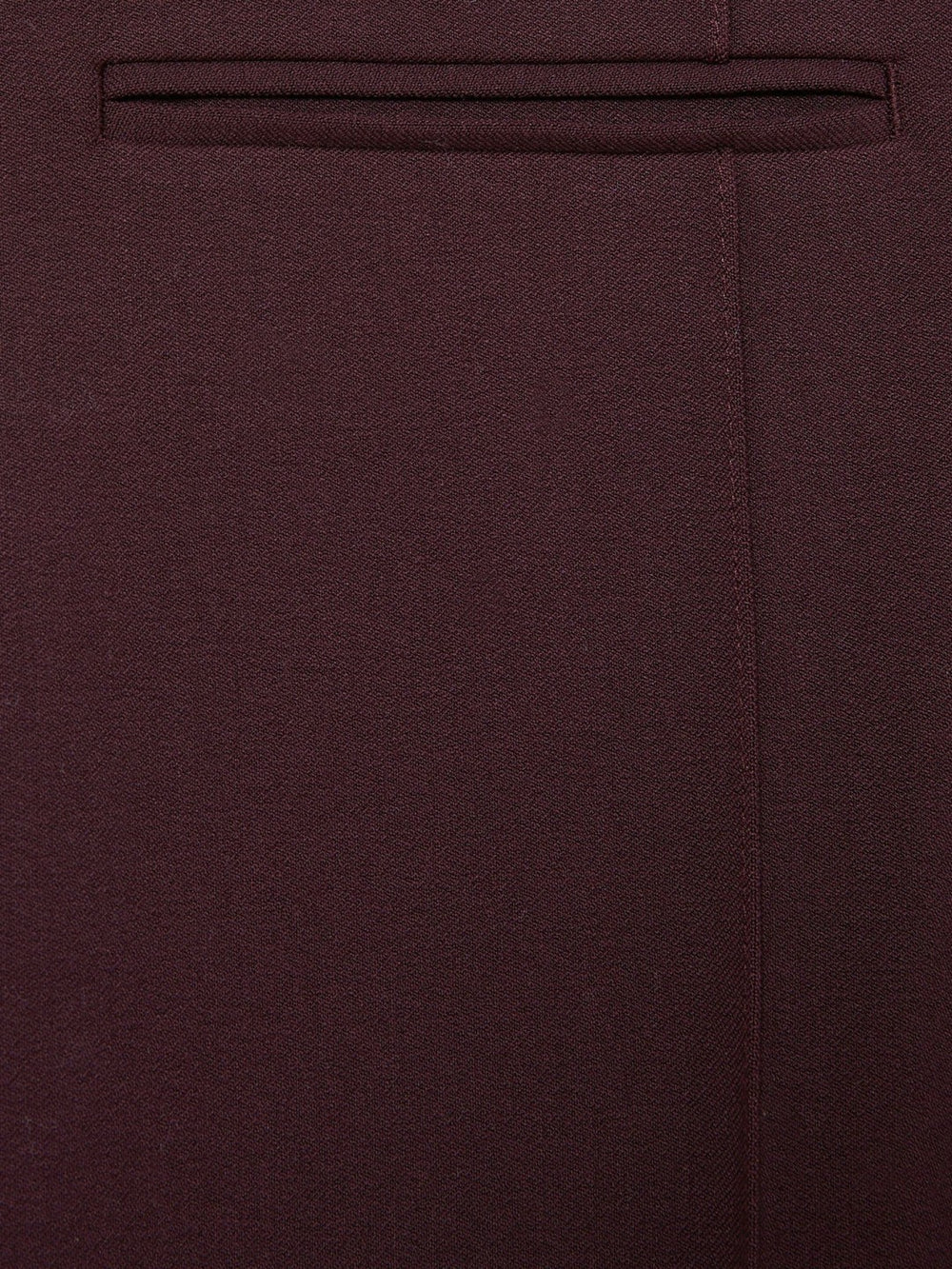 Reiss | High Rise Flared Trousers in Burgundy