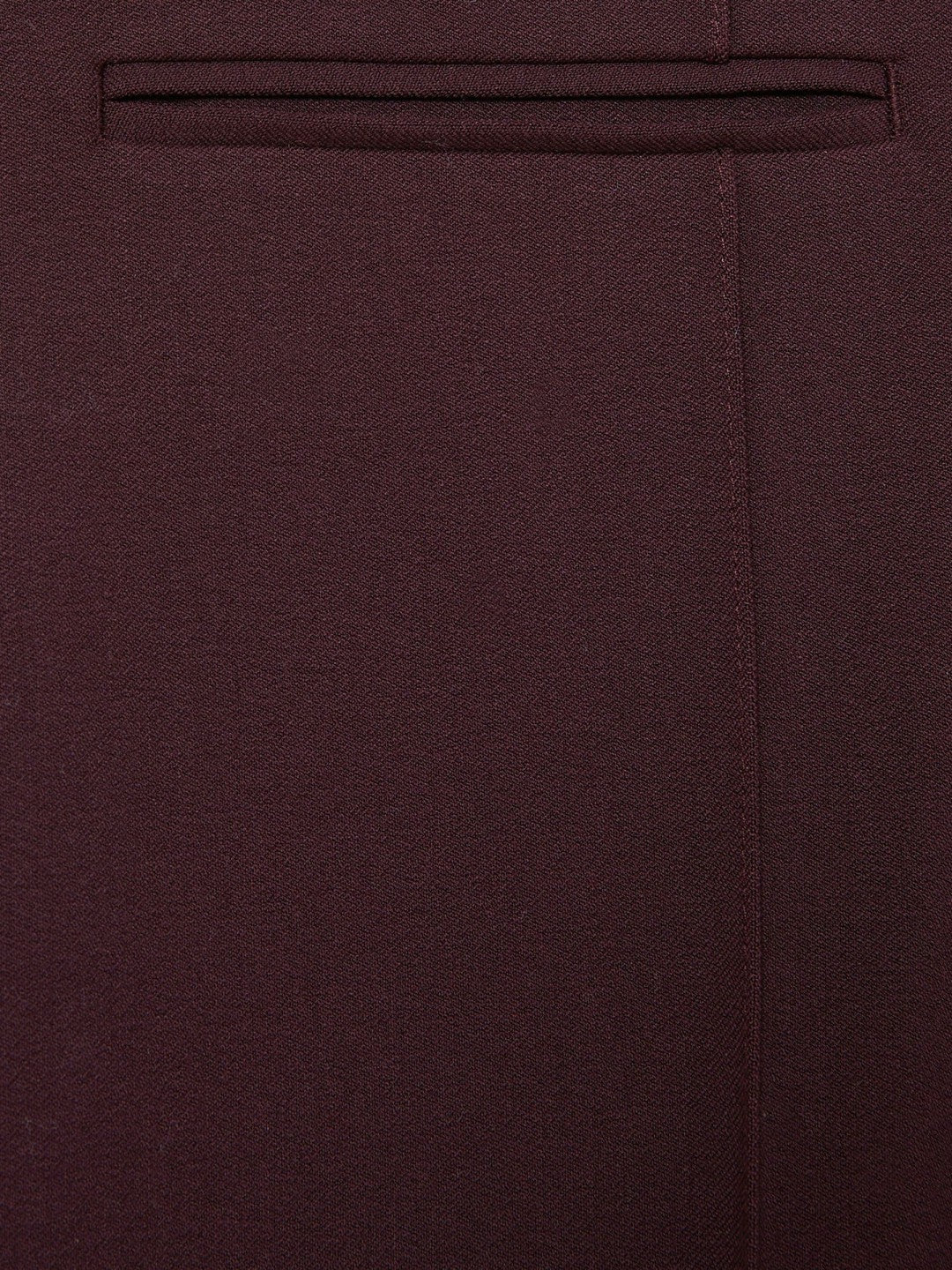 Reiss | Petite High Rise Flared Trousers in Burgundy