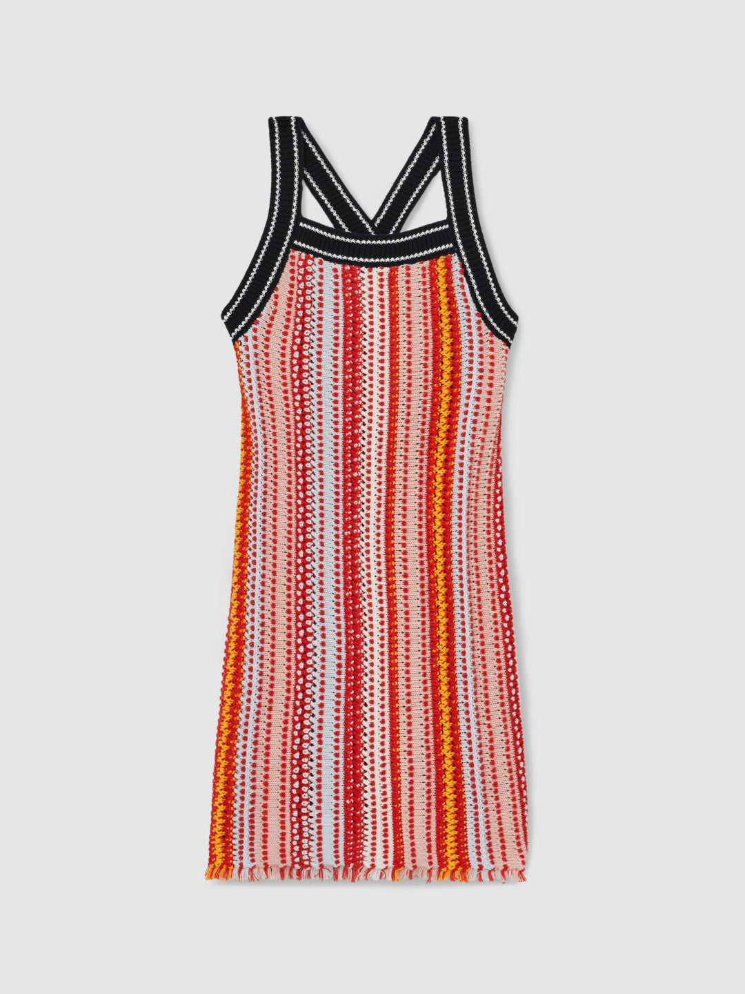 Reiss | 4-9 yrs Cotton Striped Knit Dress in Multi