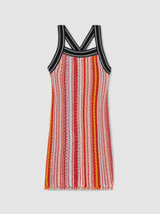 Reiss | 9-13 yrs Cotton Striped Knit Dress in Multi