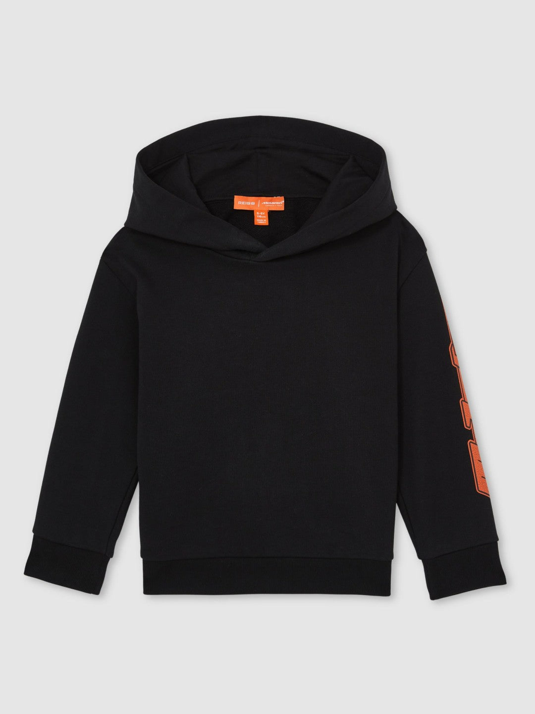 Reiss | 9-13 yrs McLaren F1 Team Cotton Logo Hoodie Unisex Fit in Black