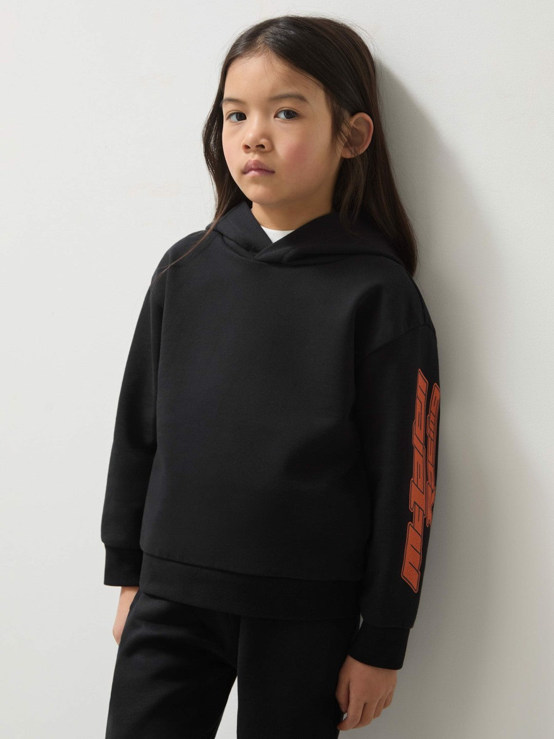 Reiss | 9-13 yrs McLaren F1 Team Cotton Logo Hoodie Unisex Fit in Black