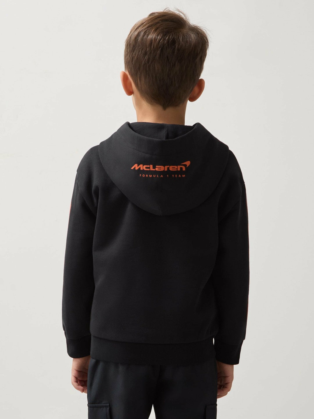 Reiss | 9-13 yrs McLaren F1 Team Cotton Logo Hoodie Unisex Fit in Black