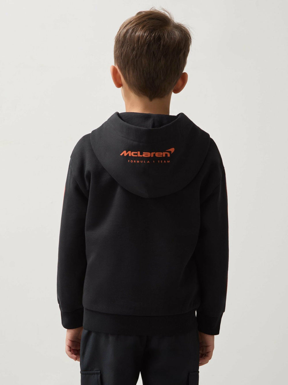 Reiss | 9-13 yrs McLaren F1 Team Cotton Logo Hoodie Unisex Fit in Black