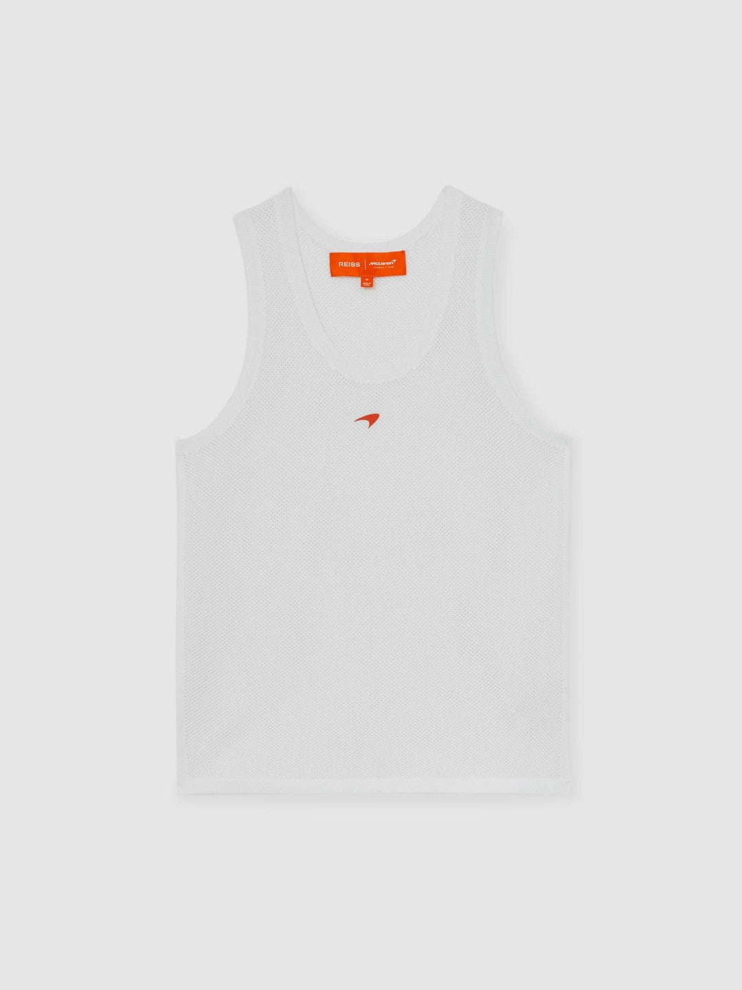 Reiss | McLaren F1 Team Speedmark Knit Vest in White