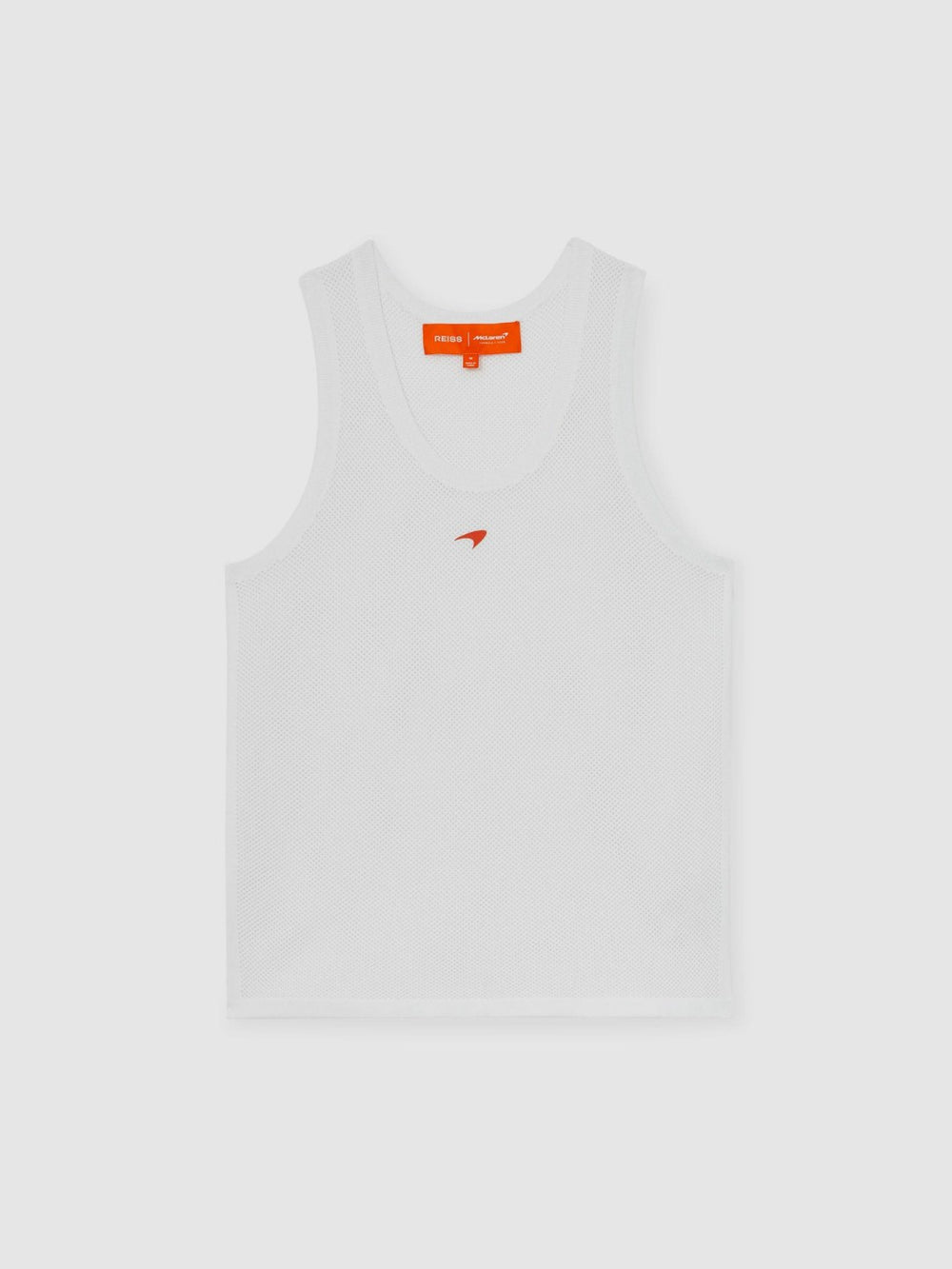 Reiss | McLaren F1 Team Speedmark Knit Vest in White