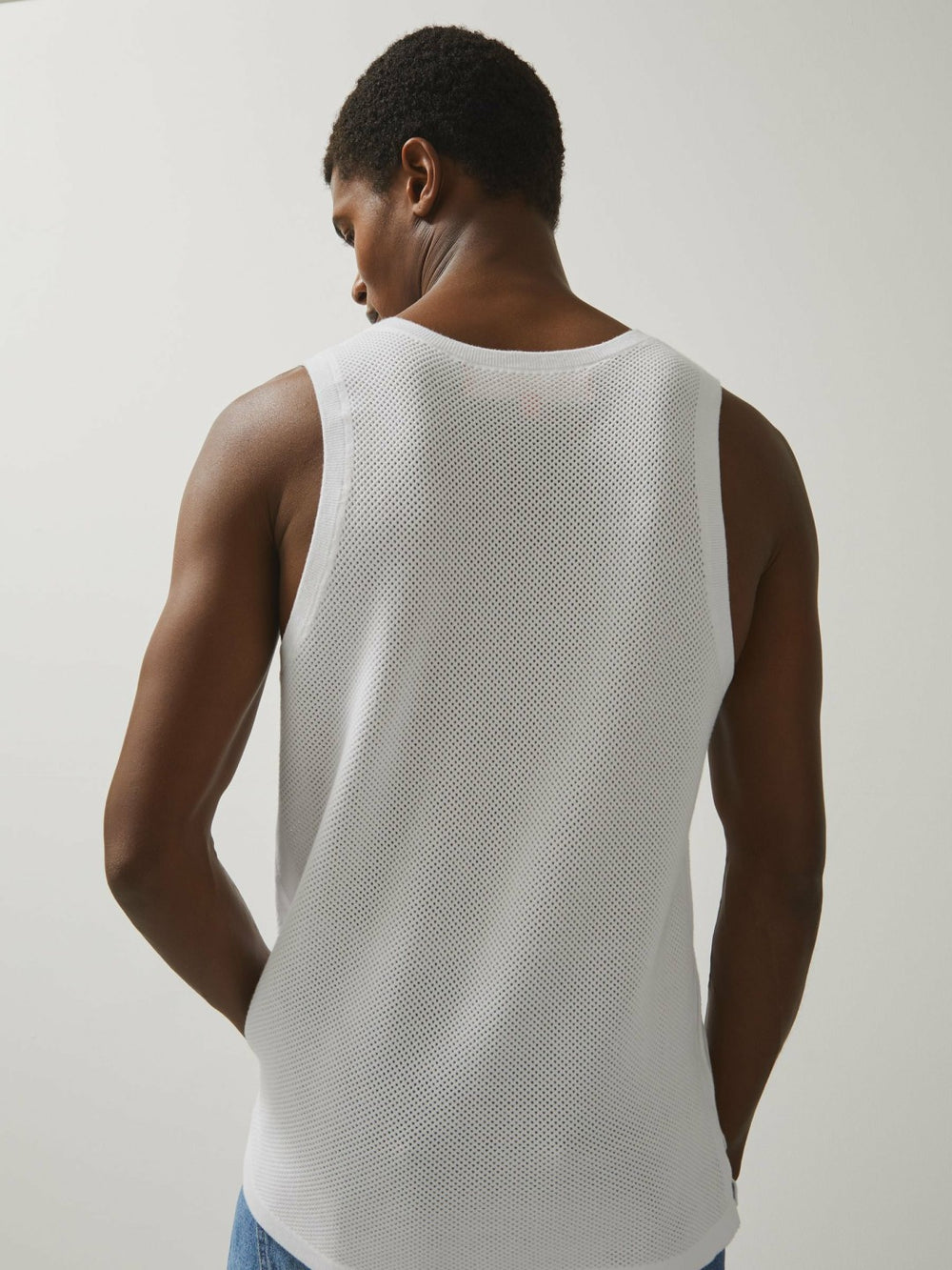 Reiss | McLaren F1 Team Speedmark Knit Vest in White