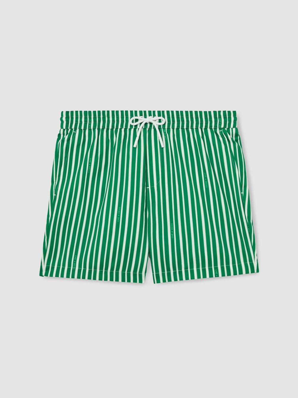 Reiss | | Ché Stripe Swim Shorts in Green/White