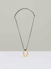 Reiss | Molten Link Pendant Necklace in Gold Tone