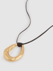 Reiss | Molten Link Pendant Necklace in Gold Tone
