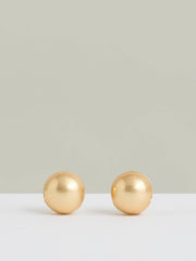 Reiss | Polished Ball Huggie Earrings in Gold