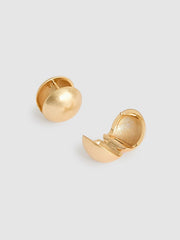 Reiss | Polished Ball Huggie Earrings in Gold