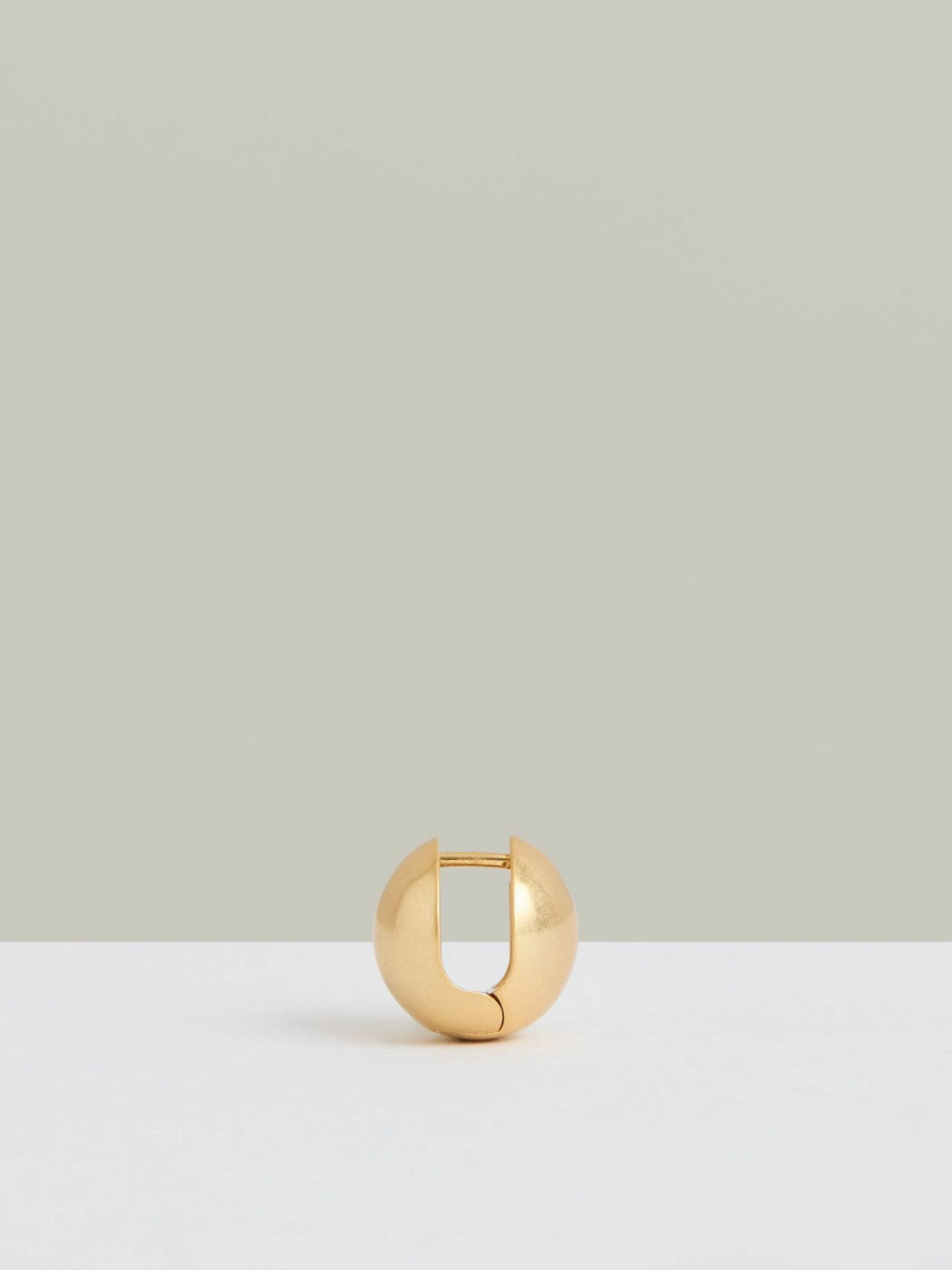 Reiss | Polished Ball Huggie Earrings in Gold