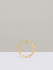 Reiss | Molten Square Bracelet in Gold Tone