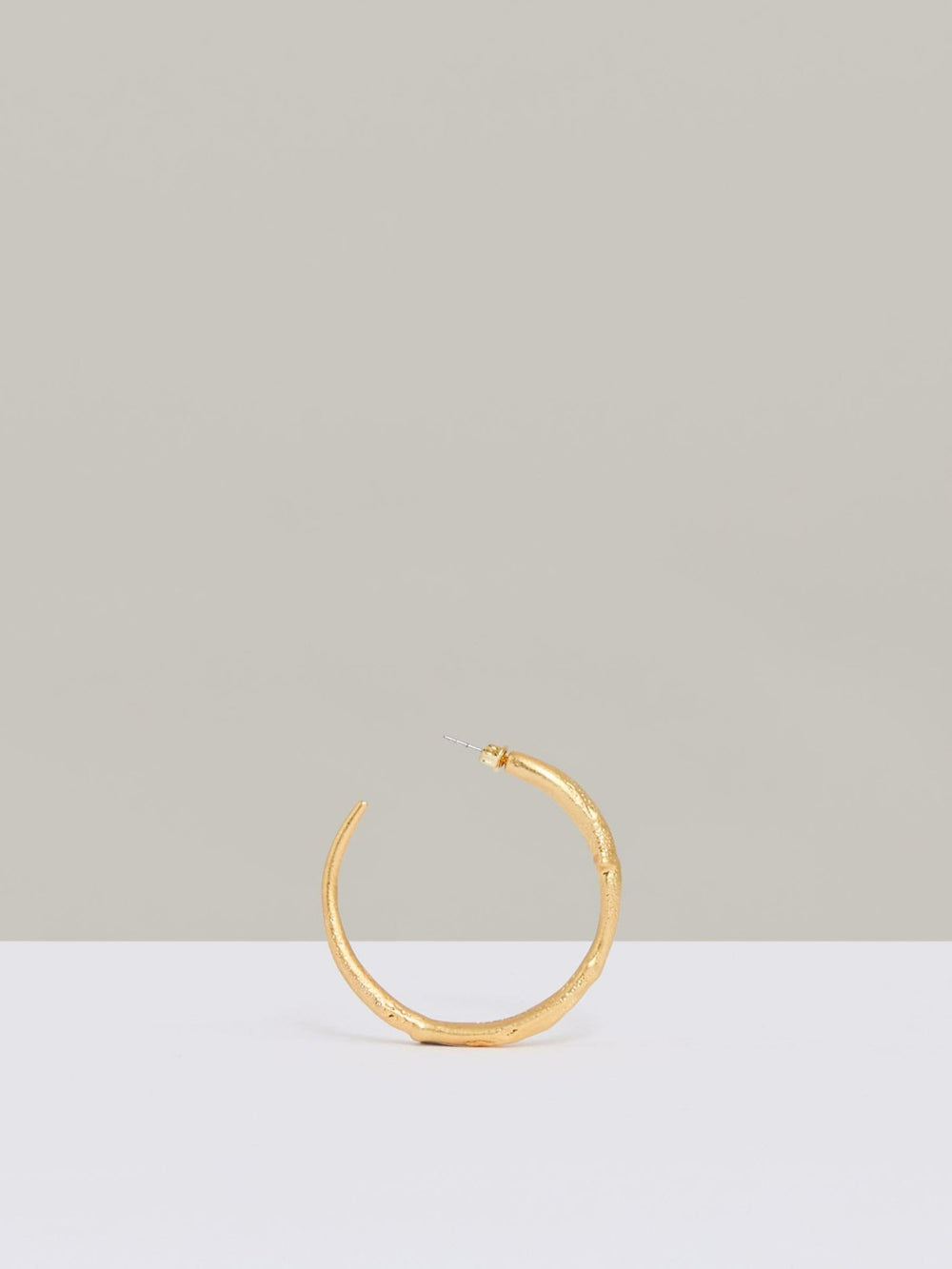 Reiss | Molten Hoop Earrings in Gold Tone