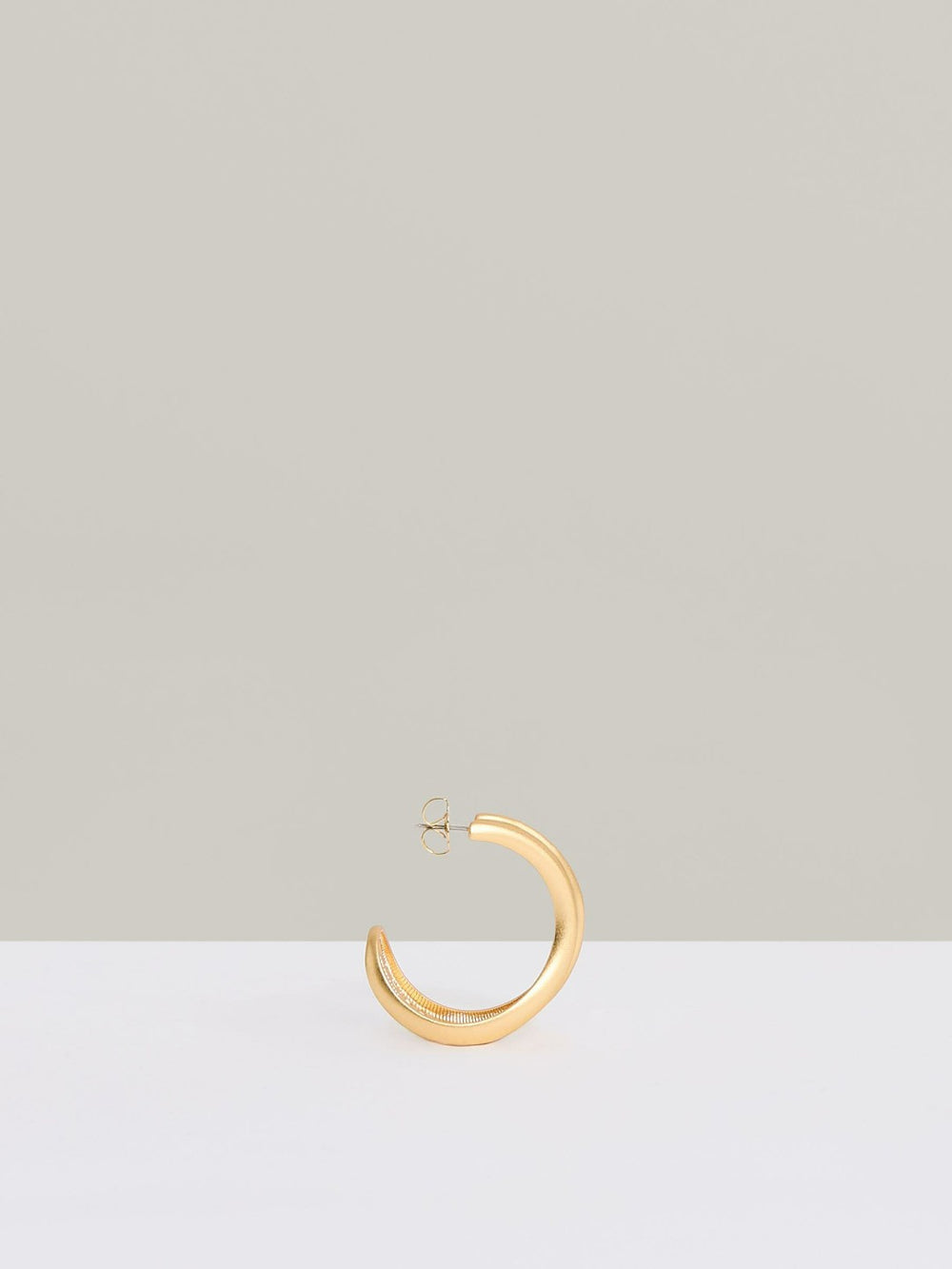 Reiss | Fluid Hoop Earrings in Gold Tone