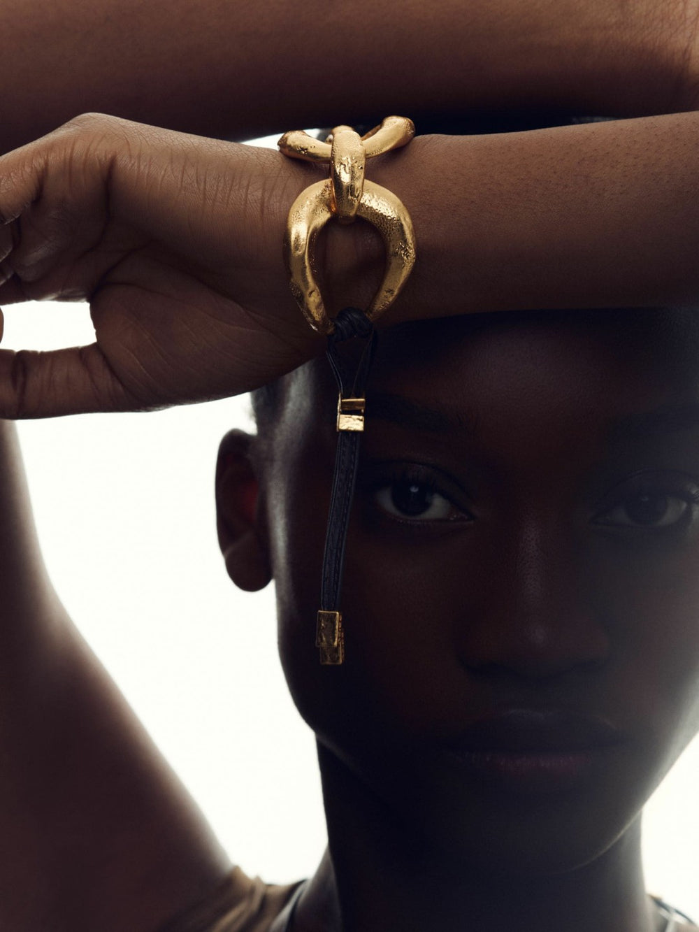 Reiss | Molten Link Bracelet in Gold Tone