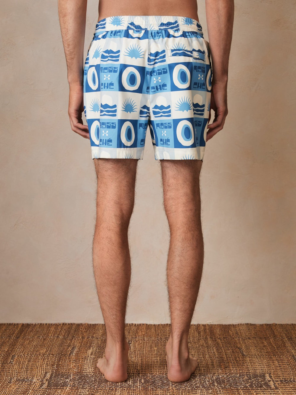 Reiss | | Ché Sunset-Print Swim Shorts in Blue Multi